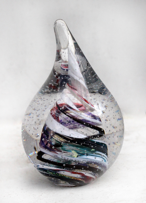 DB-813 Paperweight - End of Day Tear Drop 4 1/8 x  2.5 $55 at Hunter Wolff Gallery